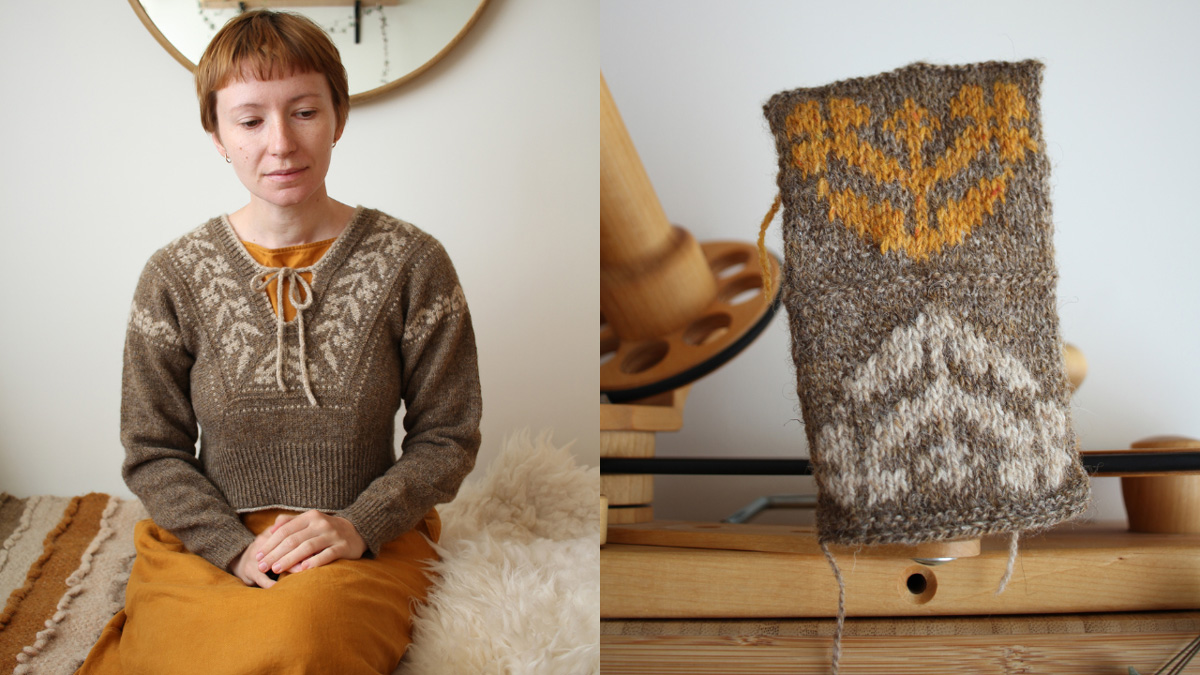Knitting pattern Bifurca pullover by Teti Lutsak