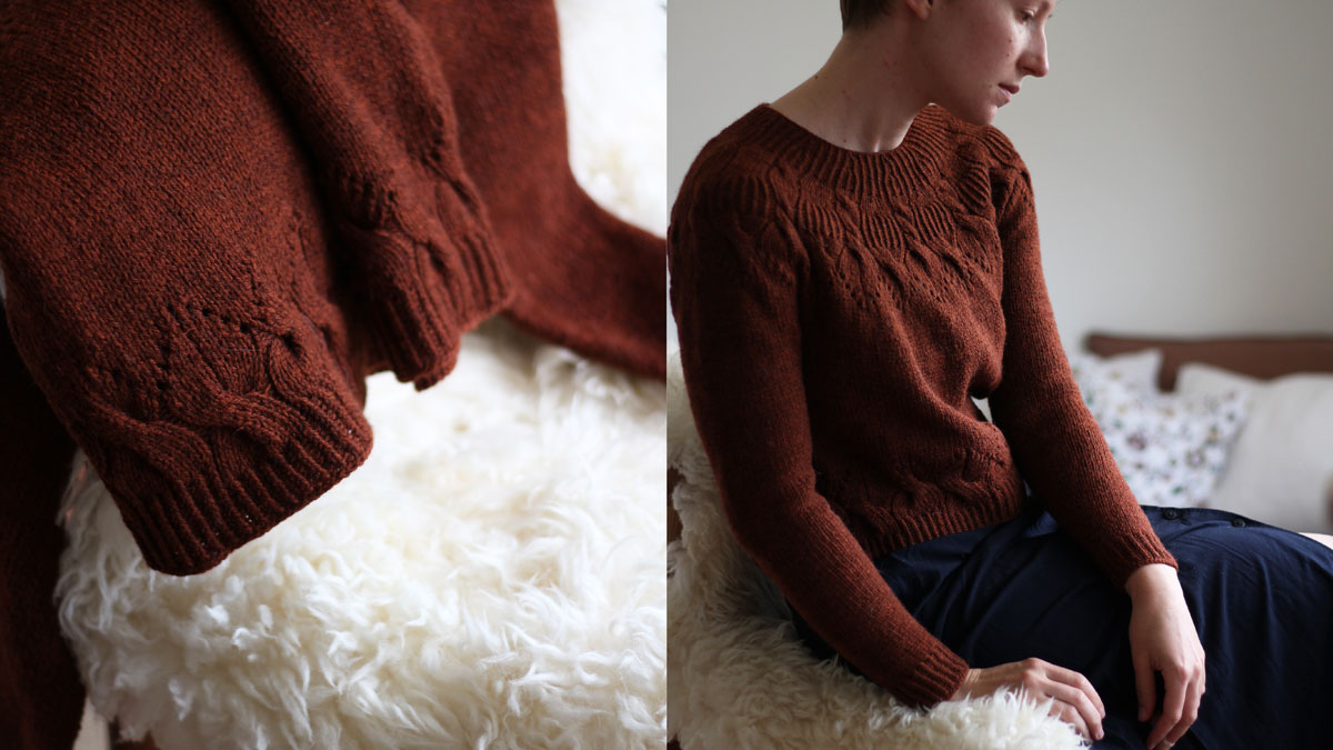 Knitting pattern Cinnamomum pullover by Teti Lutsak