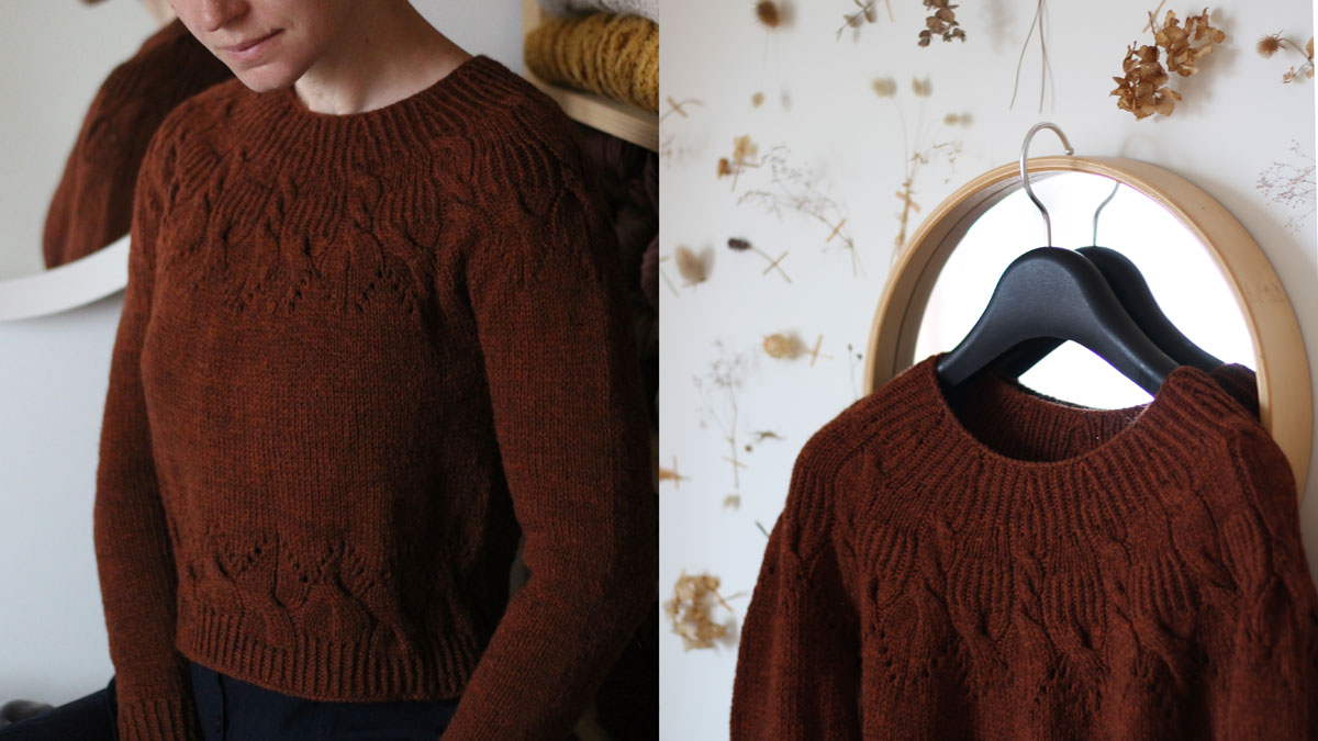 Knitting pattern Cinnamomum pullover by Teti Lutsak