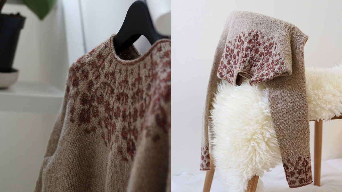 Knitting pattern Florarium light sweater by Teti Lutsak
