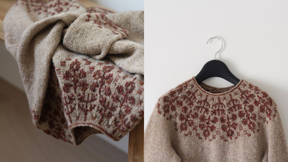 Knitting pattern Florarium light sweater by Teti Lutsak