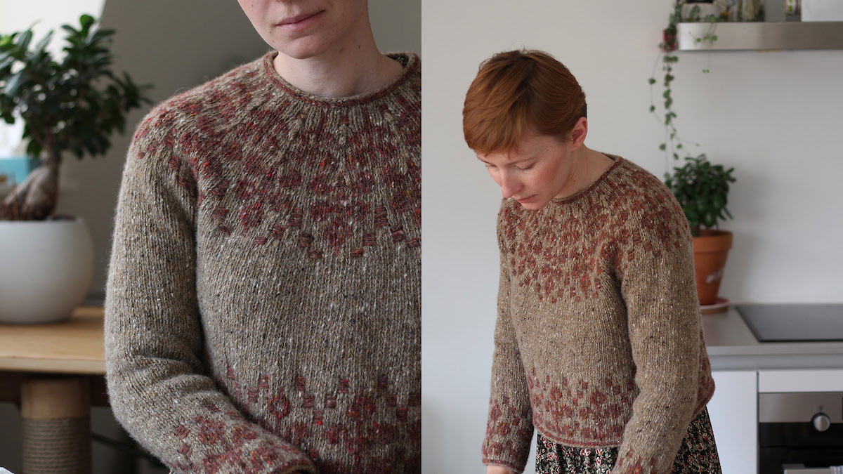 Knitting pattern Florarium sweater by Teti Lutsak