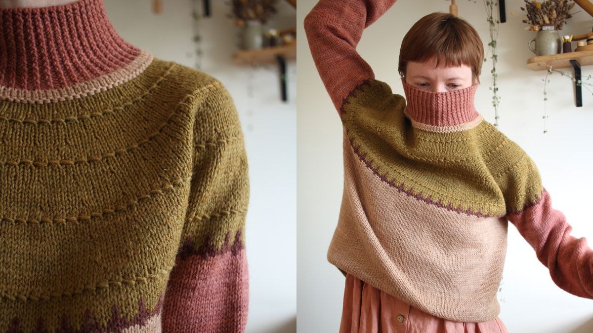 Knitting pattern Funky Turtle Sweater by Teti Lutsak