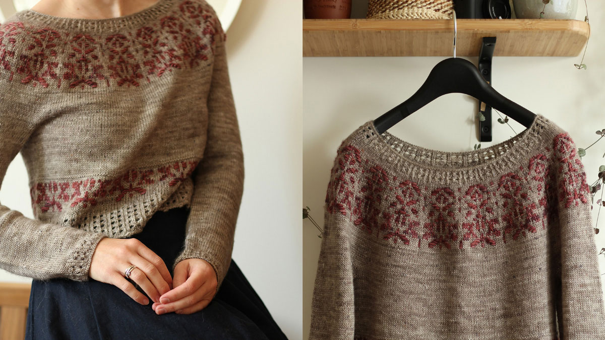 Knitting pattern Fynbos pullover by Teti Lutsak
