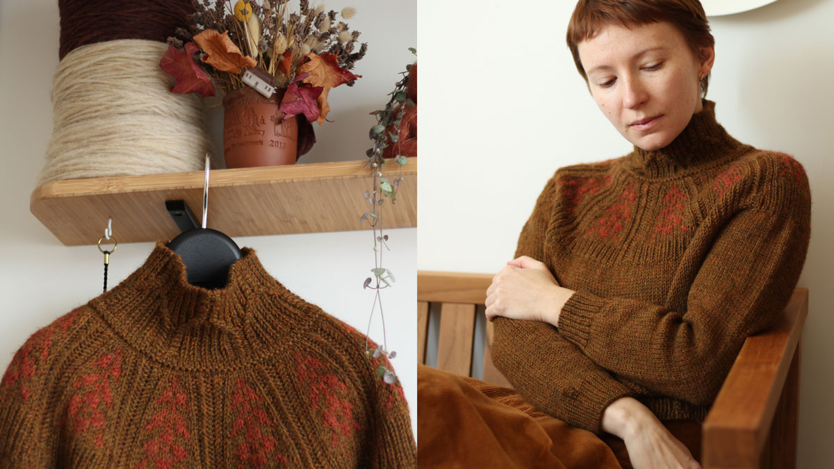 Knitting pattern Grass whispers pullover by Teti Lutsak