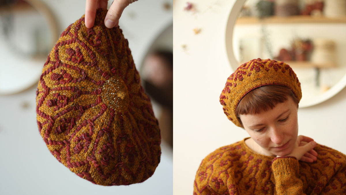 Knitting pattern Nivalis beret by Teti Lutsak