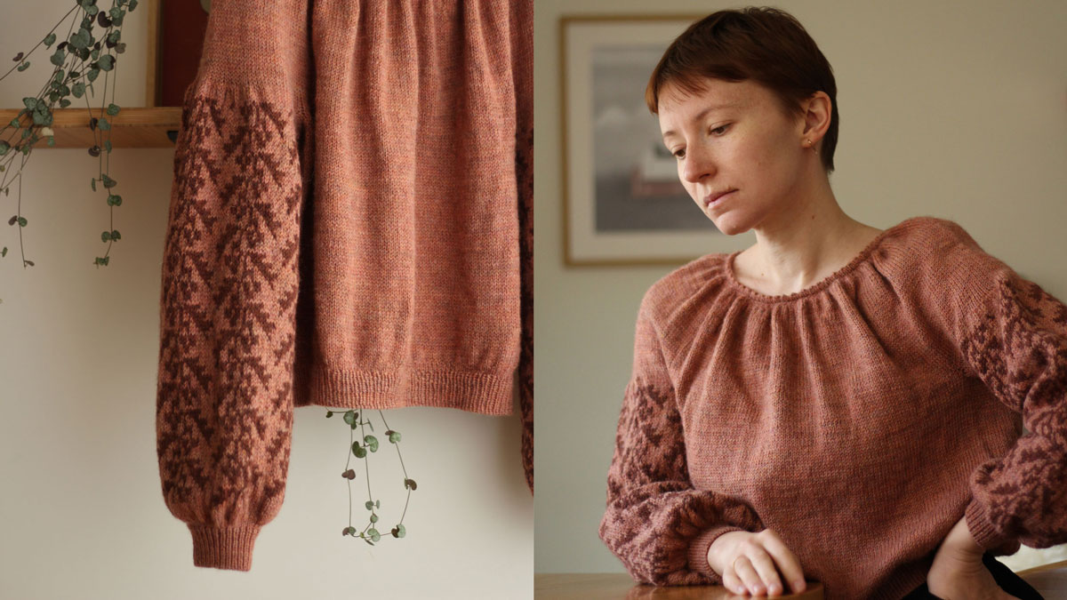 Knitting pattern Ornata blouse by Teti Lutsak