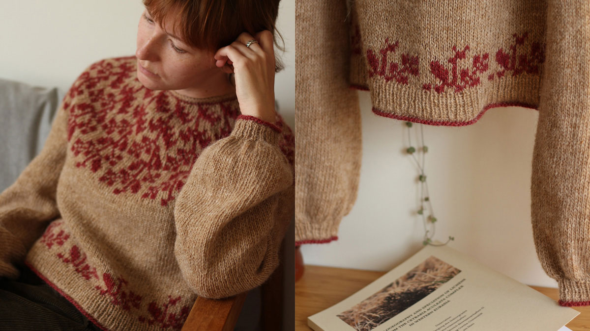 Knitting pattern Between petals pullover by Teti Lutsak