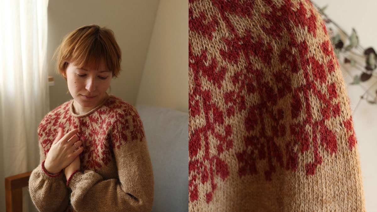 Knitting pattern Between petals pullover by Teti Lutsak