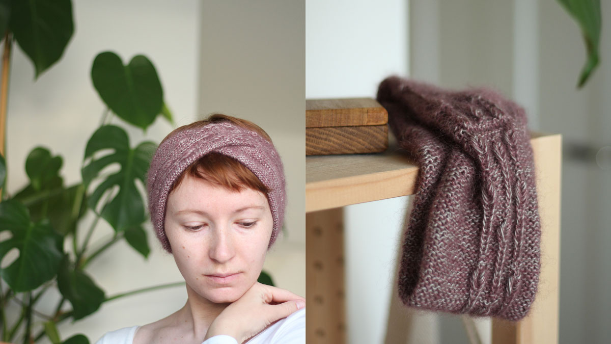 Knitting pattern Rainey headband by Teti Lutsak