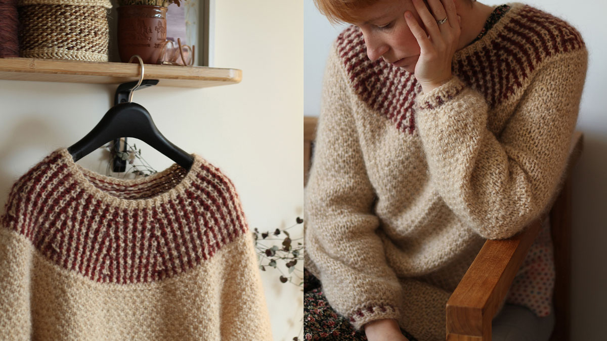Knitting pattern Sediment sweater by Teti Lutsak