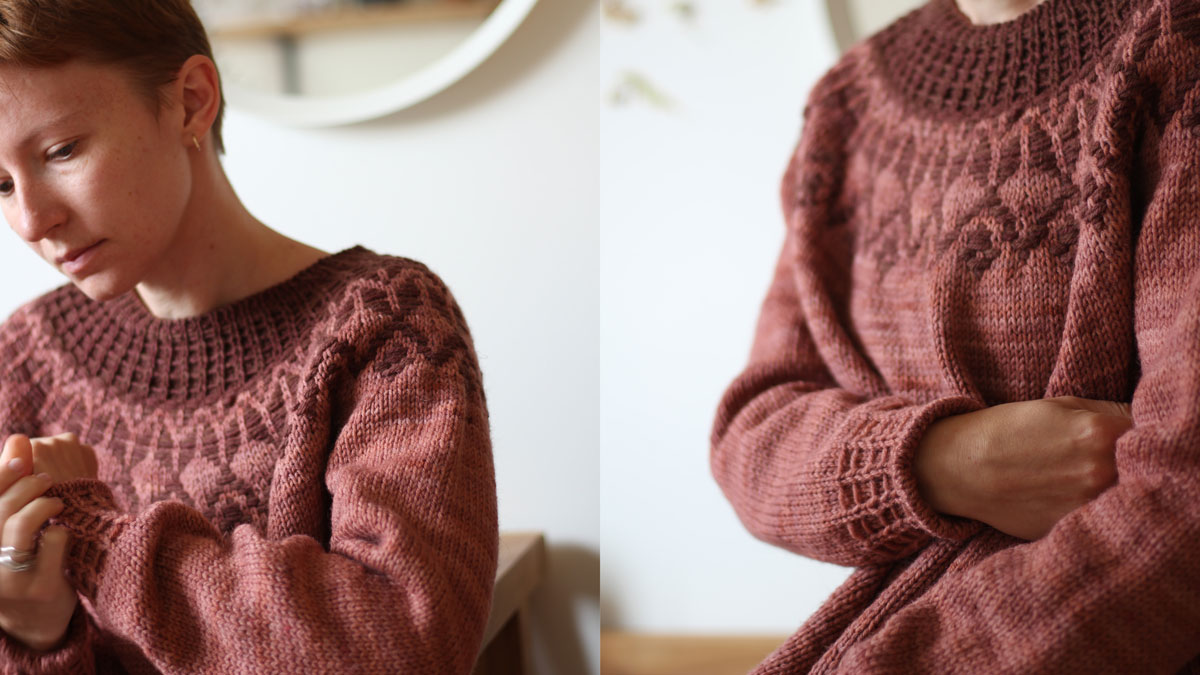 Knitting pattern Arrow sweater by Teti Lutsak