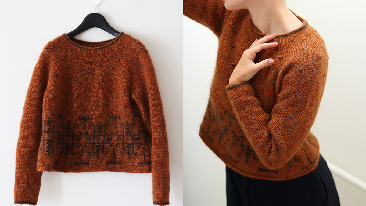 Knitting pattern Rain calling pullover by Teti Lutsak