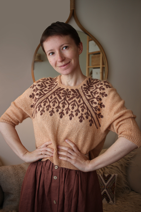 Candelaria blouse, Ito yarn