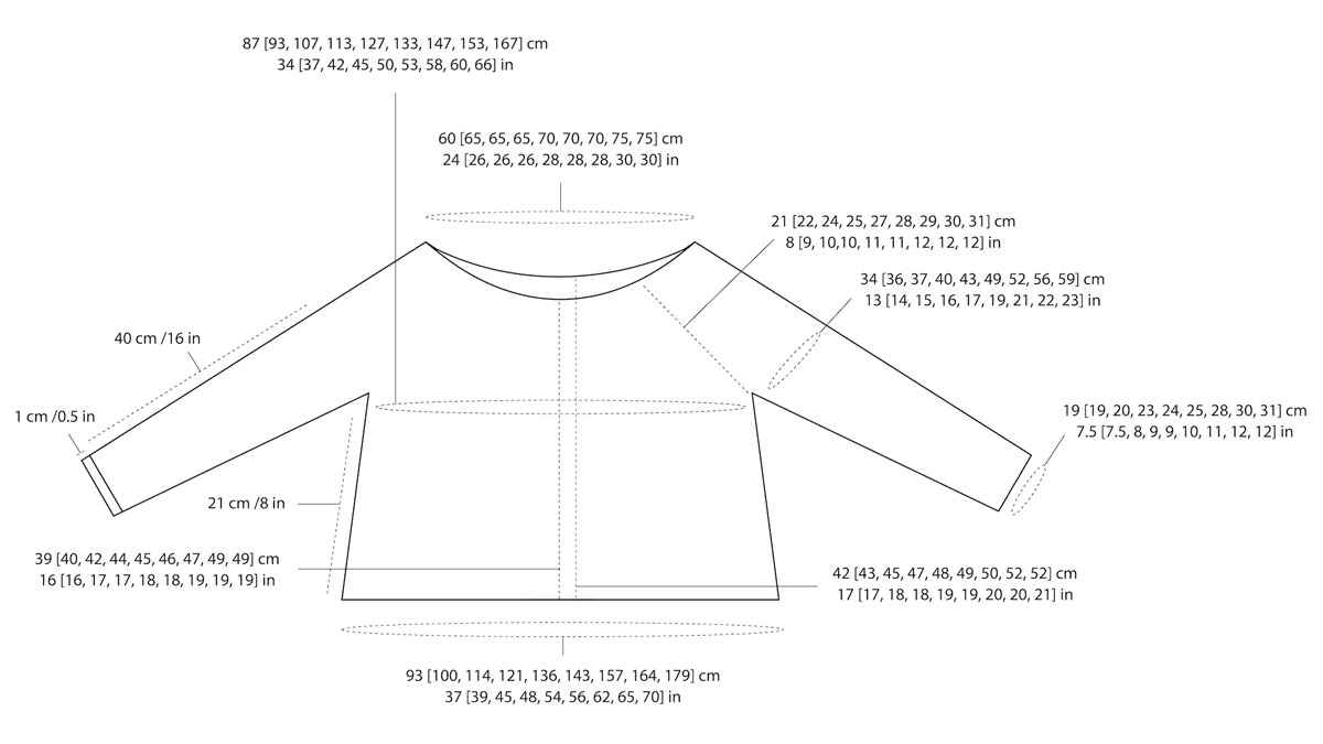 Knitting pattern Carcade pulli by Teti Lutsak