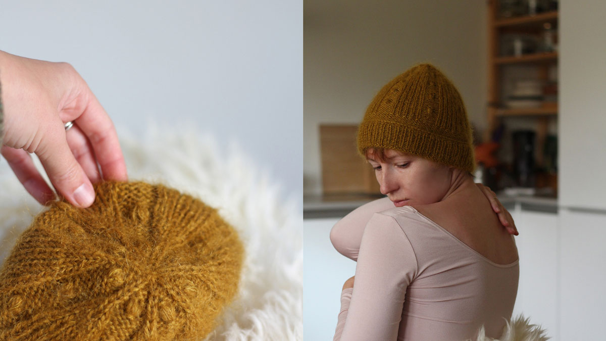 Knitting pattern Dandelion halo beanie by Teti Lutsak