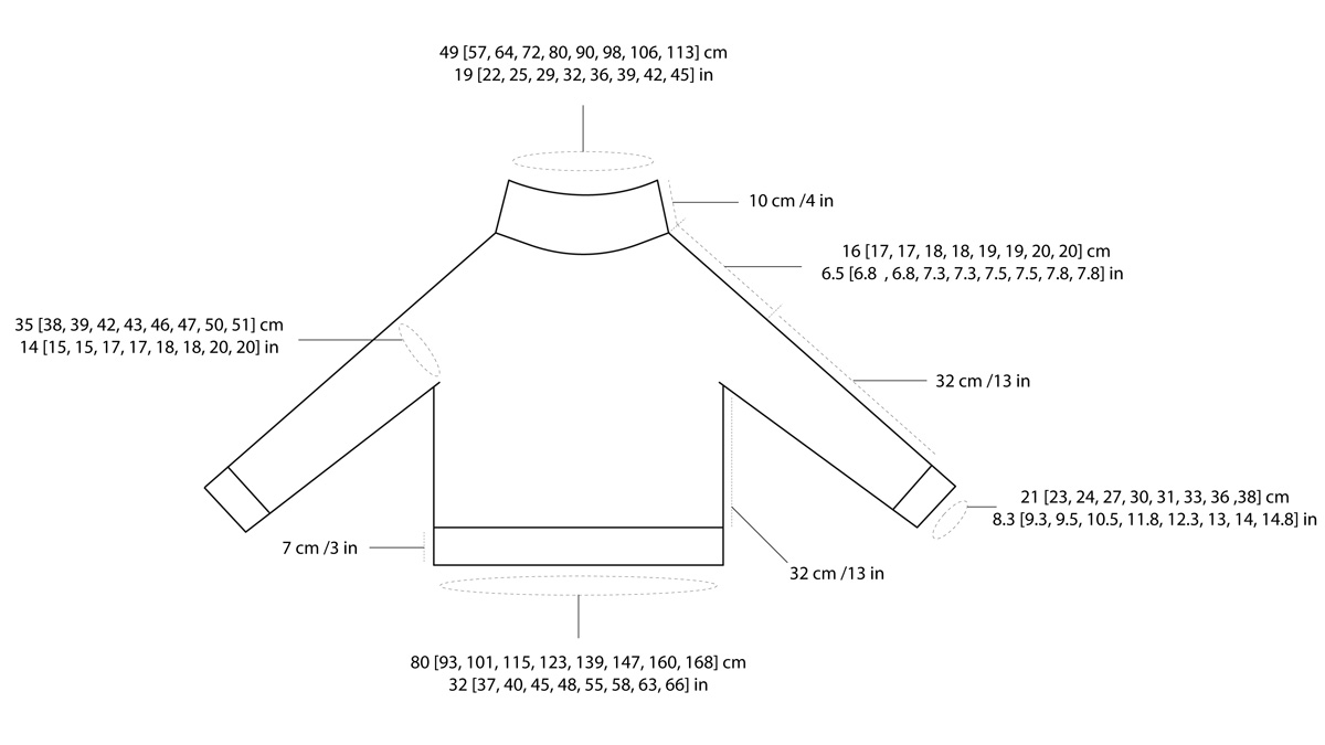 Knitting pattern Donegal pullover by Teti Lutsak