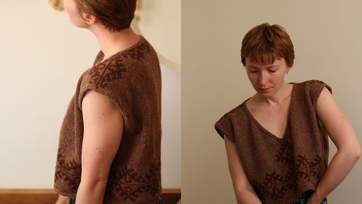 Knitting pattern Forest keys vest by Teti Lutsak