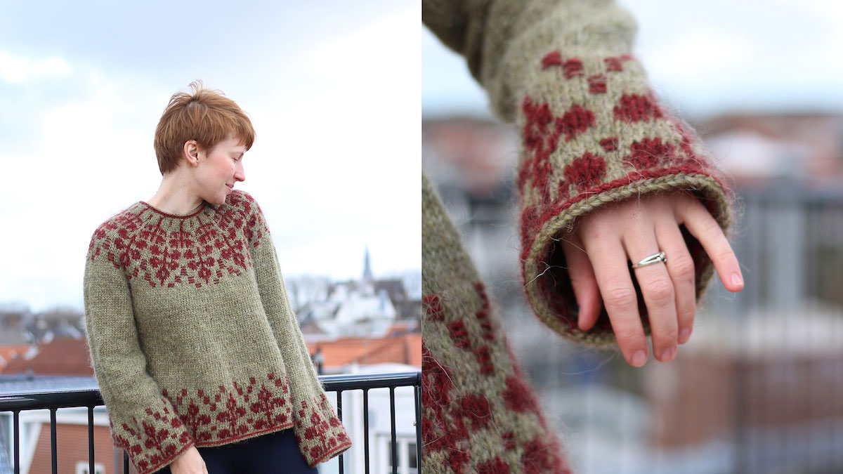 Knitting pattern Florarium sweater by Teti Lutsak