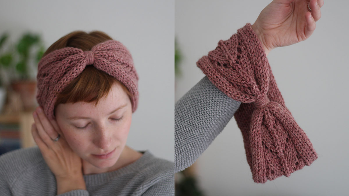 Knitting pattern Foliage headband by Teti Lutsak