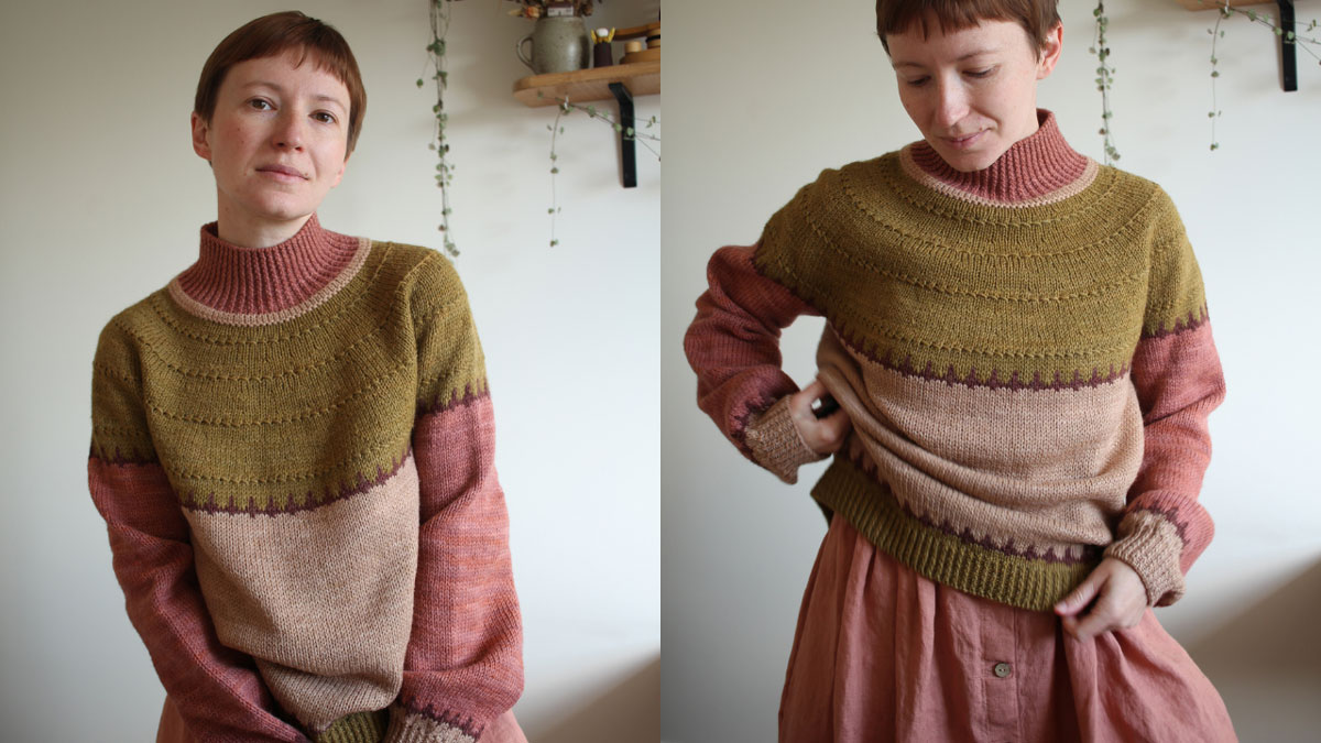 Knitting pattern Funky Turtle Sweater by Teti Lutsak