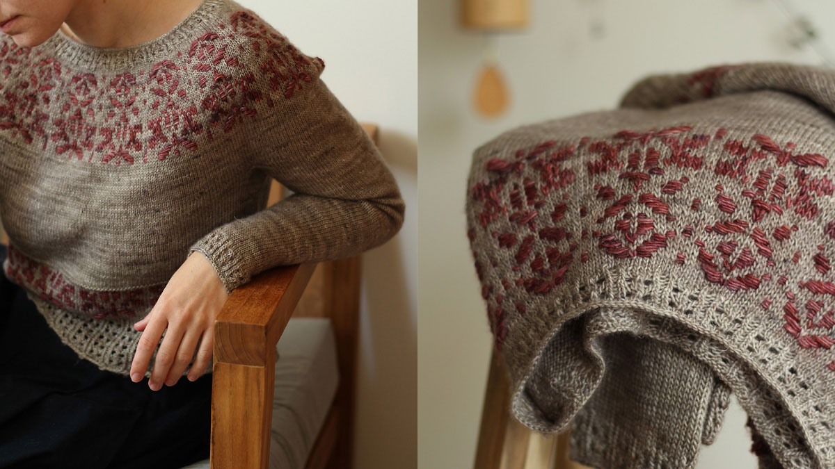 Knitting pattern Fynbos pullover by Teti Lutsak