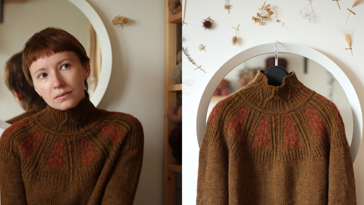 Knitting pattern Grass whispers pullover by Teti Lutsak