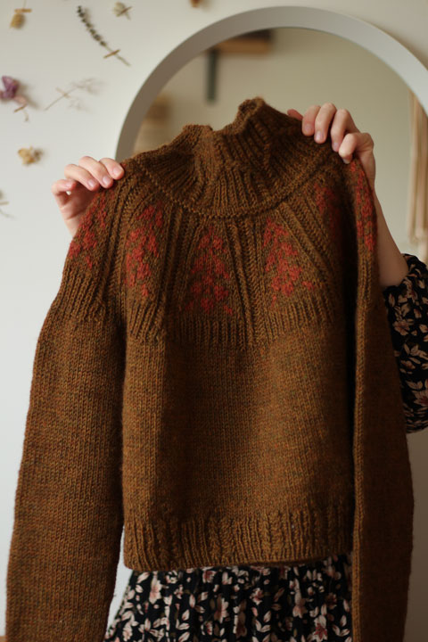 Grass whispers pullover, John Arbon Textiles