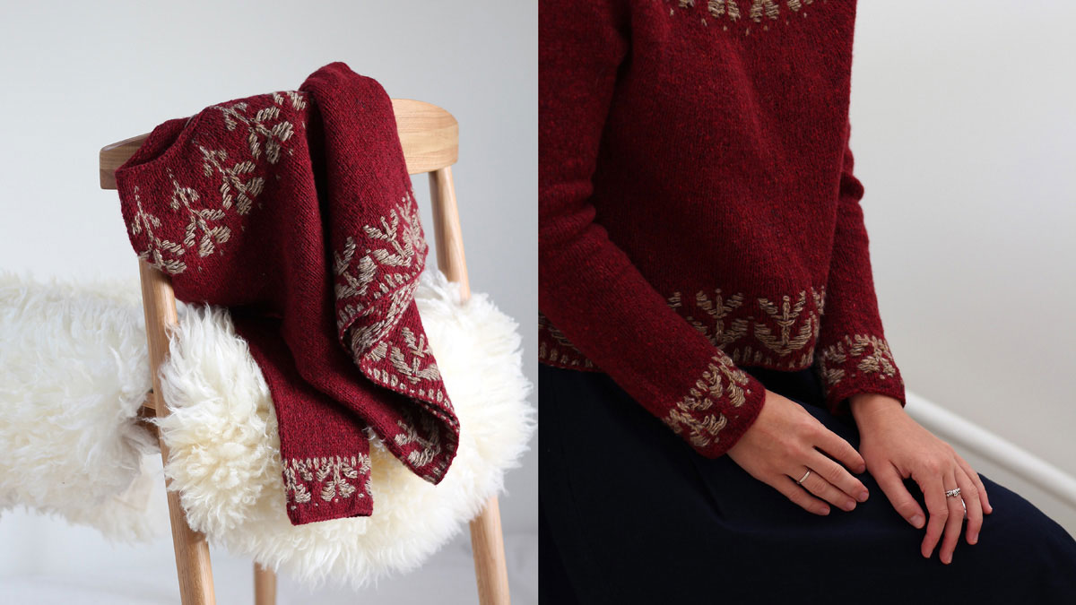 Knitting pattern Inflorescence pullover by Teti Lutsak