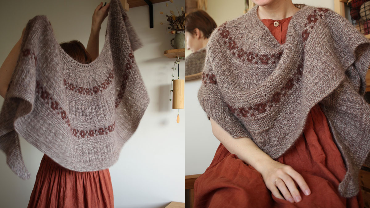 Knitting pattern Laneus shawl by Teti Lutsak