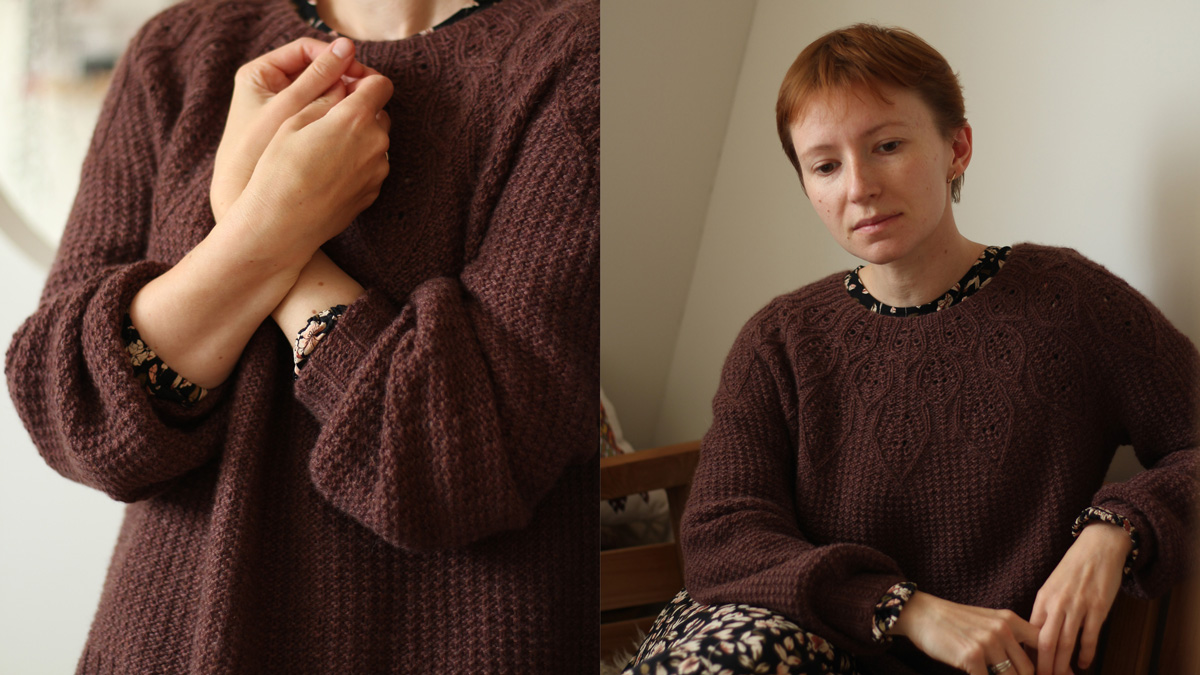 Knitting pattern Mama bear pullover by Teti Lutsak