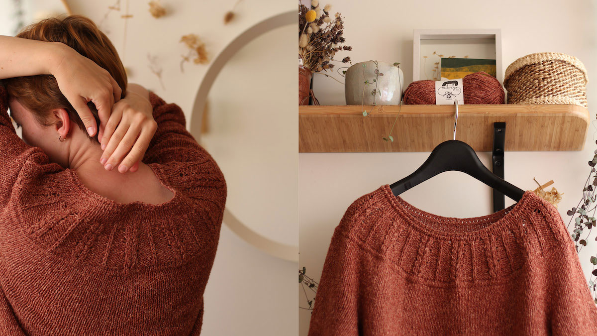 Knitting pattern Mimungo pullover by Teti Lutsak