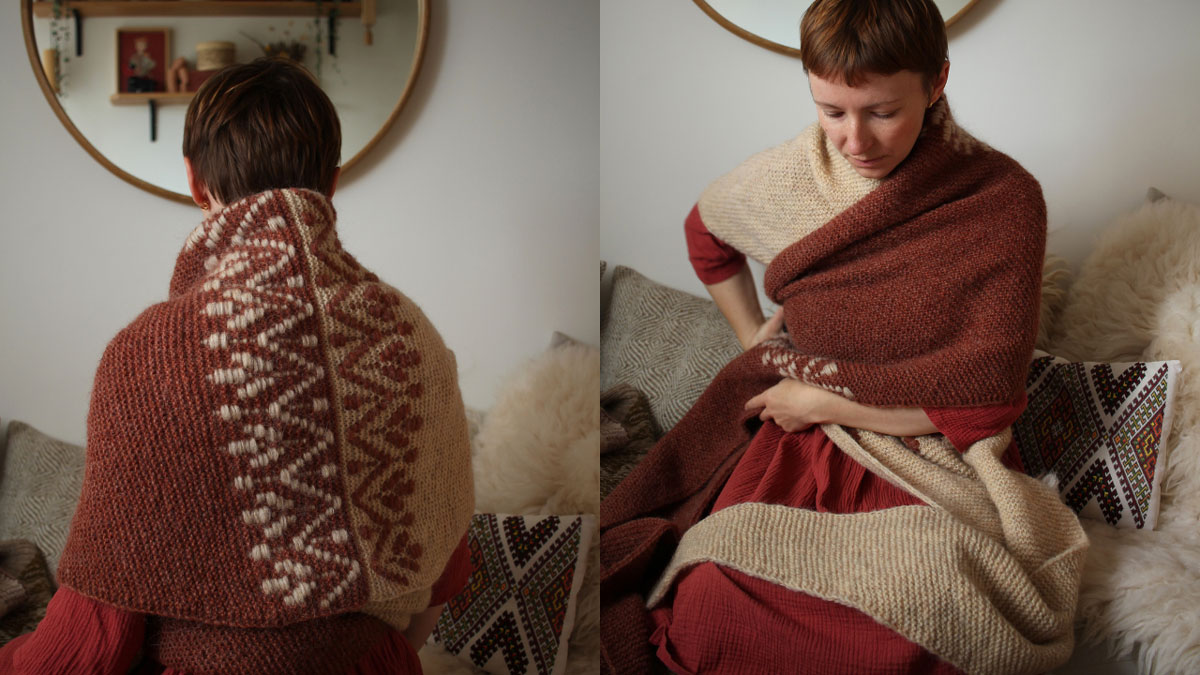 Knitting pattern Nivalis wrap by Teti Lutsak