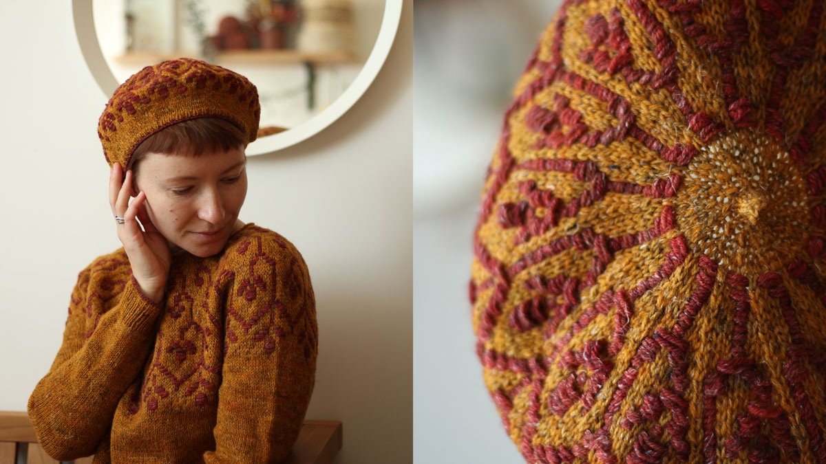 Knitting pattern Nivalis beret by Teti Lutsak