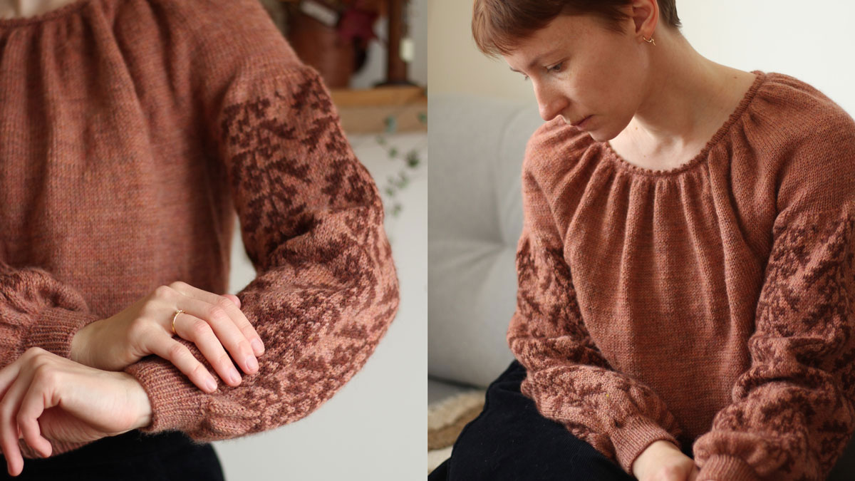 Knitting pattern Ornata blouse by Teti Lutsak