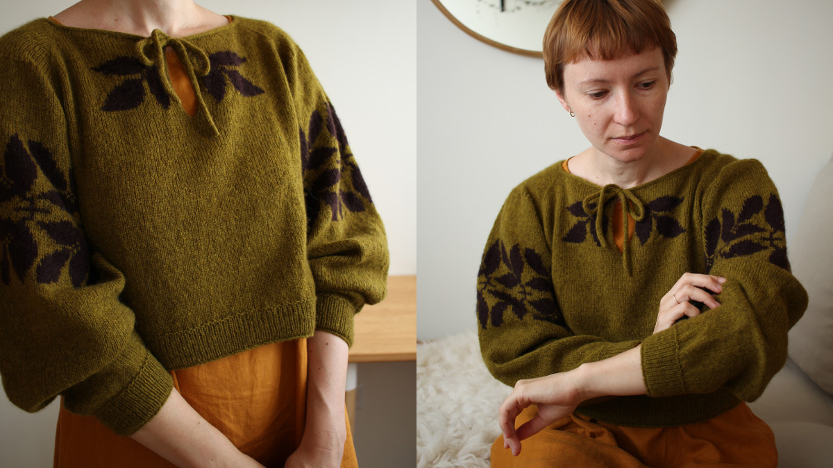 Knitting pattern Padolyst blouse by Teti Lutsak