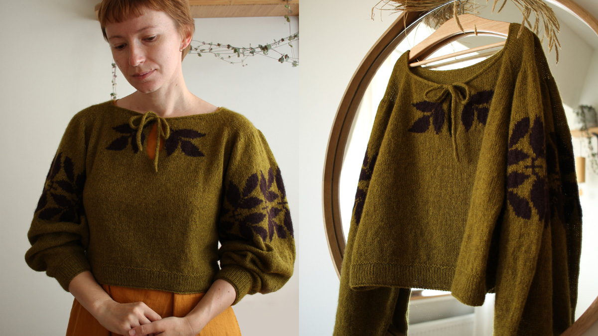 Knitting pattern Padolyst blouse by Teti Lutsak