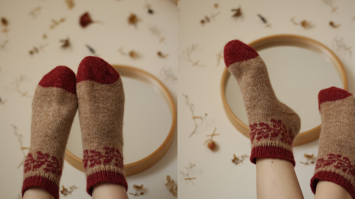 Knitting pattern Between petals socks by Teti Lutsak