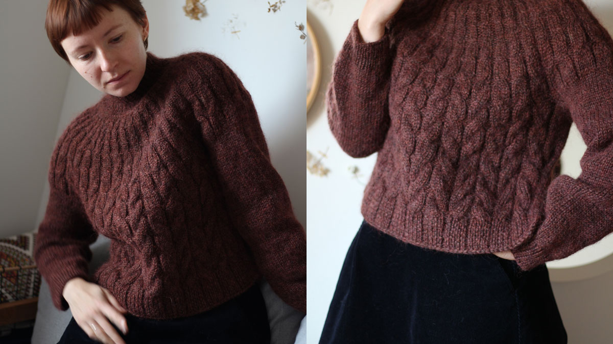 Knitting pattern Purpurea sweater by Teti Lutsak