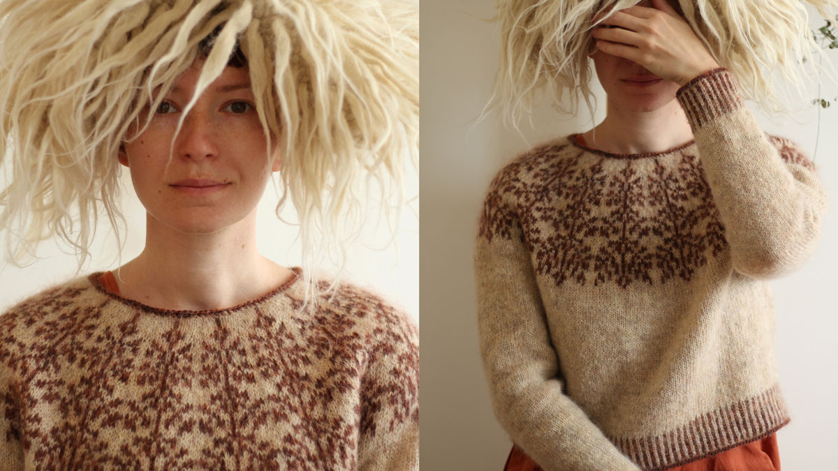 Knitting pattern Roots and Shoots sweater by Teti Lutsak