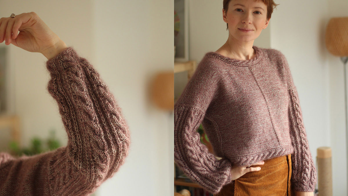 Knitting pattern Rosematic pullover by Teti Lutsak