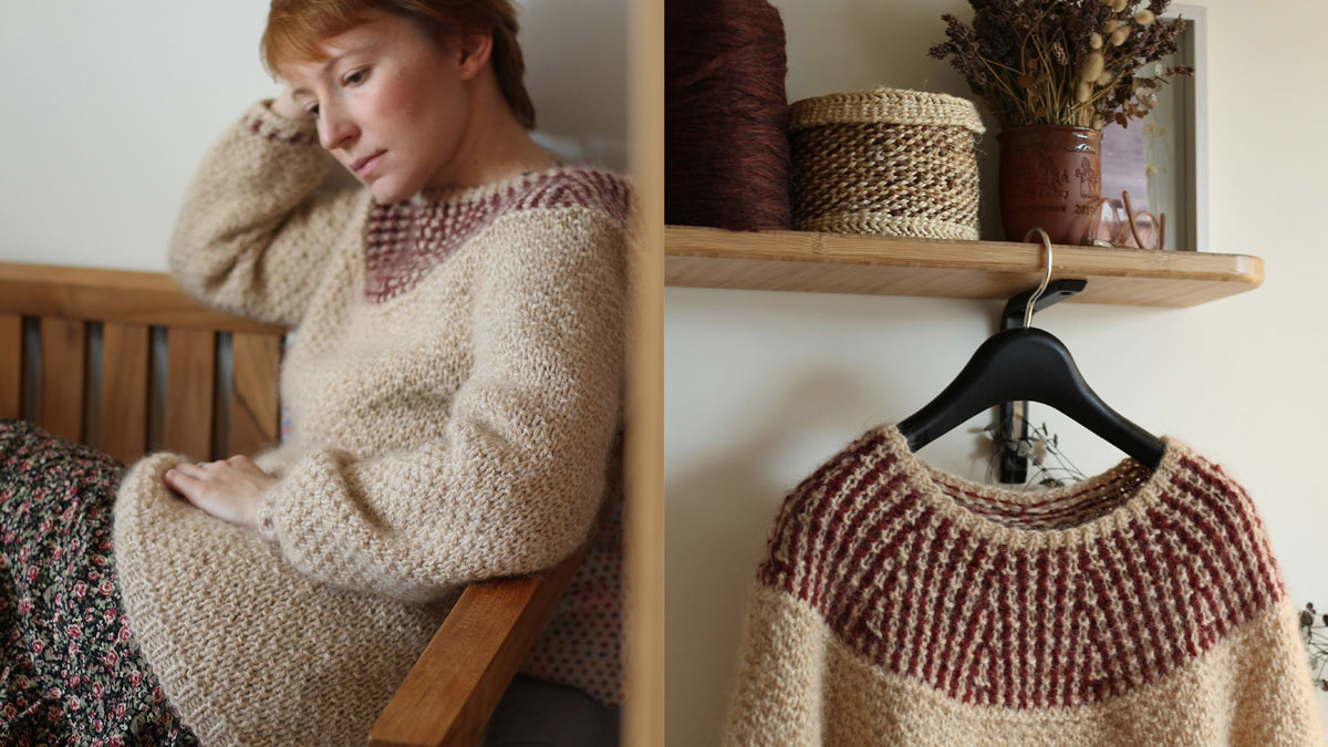 Knitting pattern Sediment sweater by Teti Lutsak