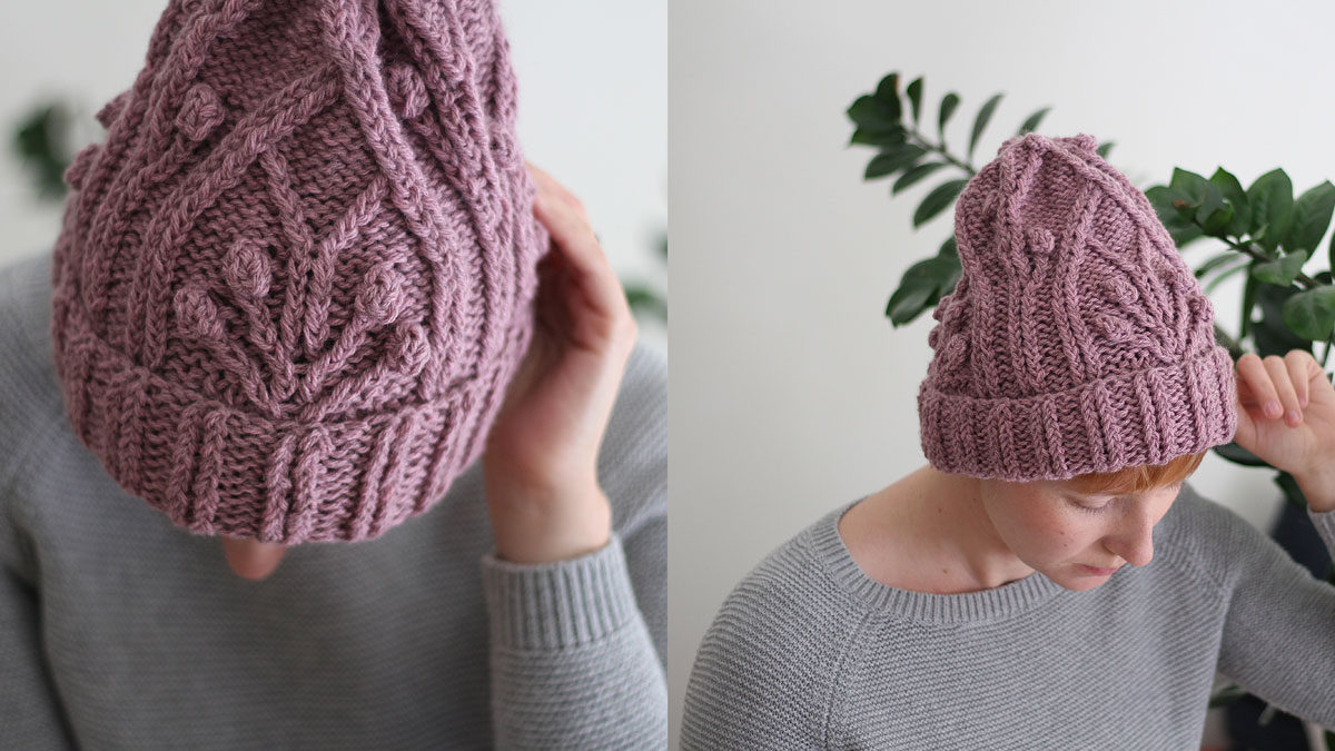 Knitting pattern Winter sunrise beanie by Teti Lutsak