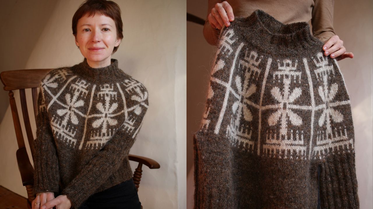 Knitting pattern Yardana sweater by Teti Lutsak